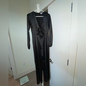 Black long sleeve jumpsuit